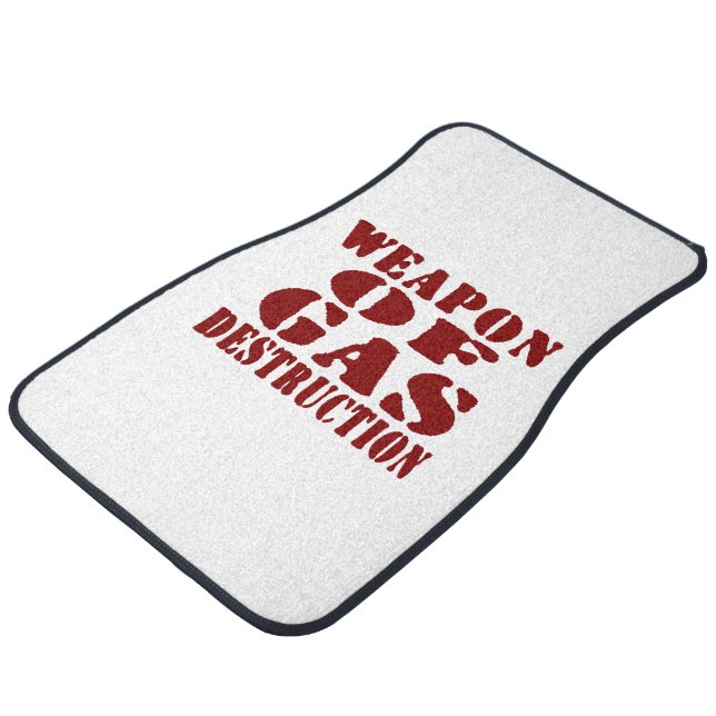 Weapon Of Gas Destruction Car Mat (Angled)