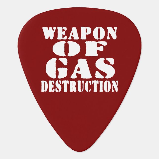 Weapon Of Gas Destruction Guitar Pick (Front)