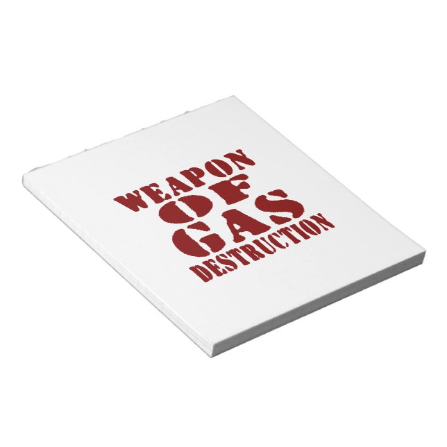 Weapon Of Gas Destruction Notepad (Angled)