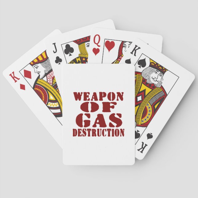 Weapon Of Gas Destruction Poker Cards (Back)