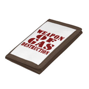 Weapon Of Gas Destruction Tri-fold Wallet