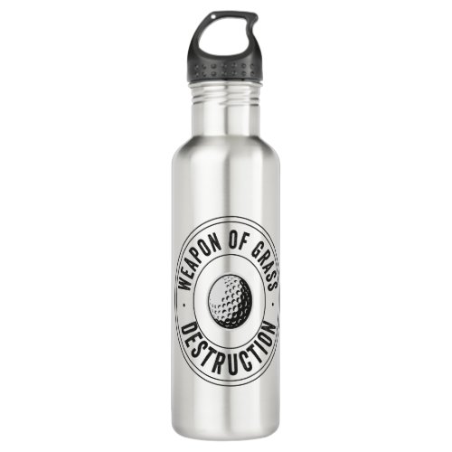 Weapon of Grass Destruction Funny Golf Disc Gift  Stainless Steel Water Bottle