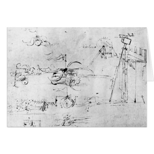 Weaponry designs, fol. 40v-a cards (Front Horizontal)