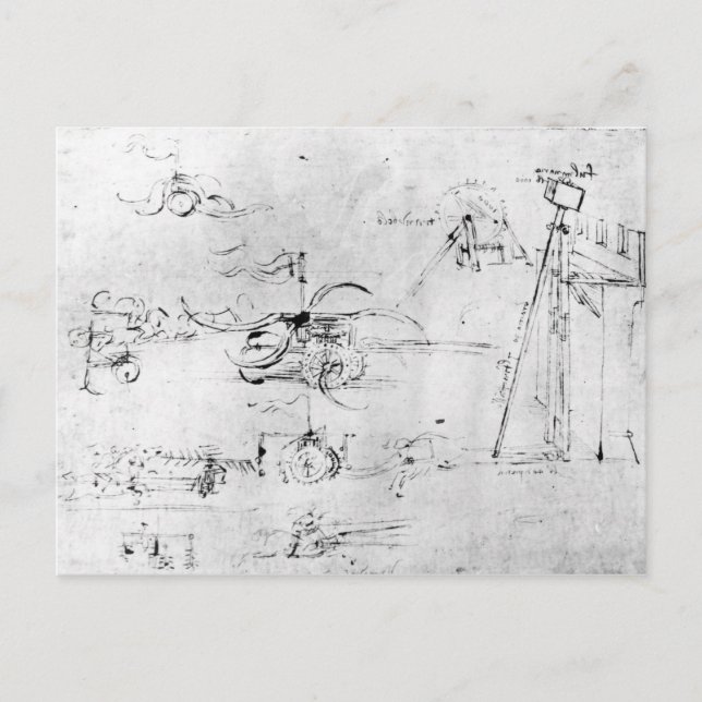 Weaponry designs, fol. 40v-a postcard (Front)