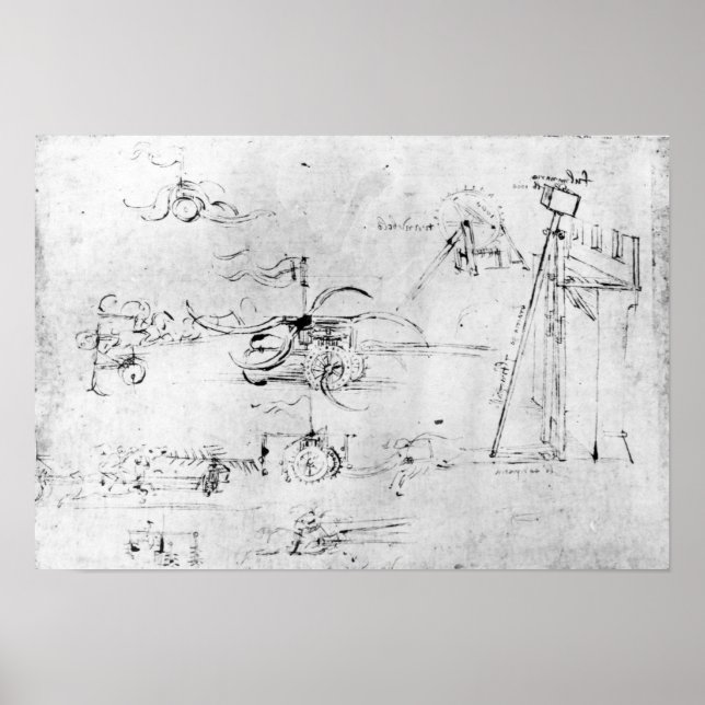 Weaponry designs, fol. 40v-a poster (Front)