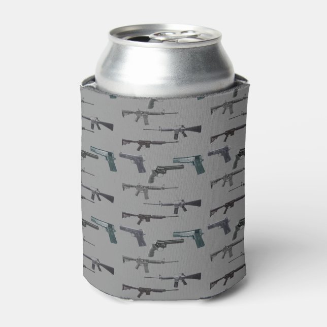 Weapons Collage Can Cooler (Can Front)