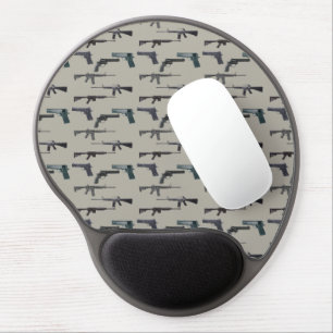 Weapons Collage Gel Mouse Pad