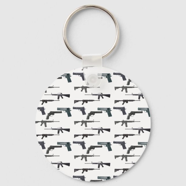 Weapons Collage Keychain (Front)