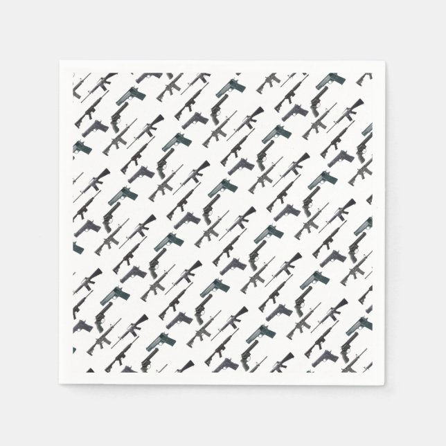 Weapons Collage Paper Napkins (Front)