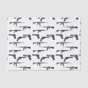 Weapons Collage Tissue Paper
