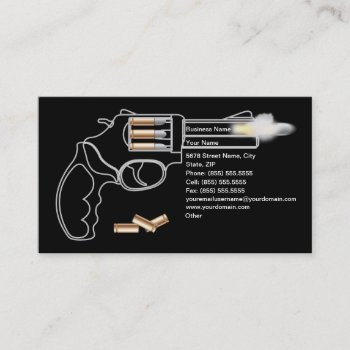 Weapons Dealer Business Card by zlatkocro at Zazzle