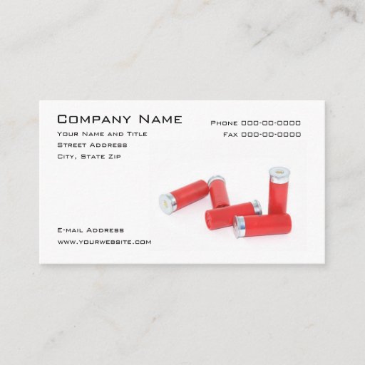 Customizable Weapons Dealer Business Card