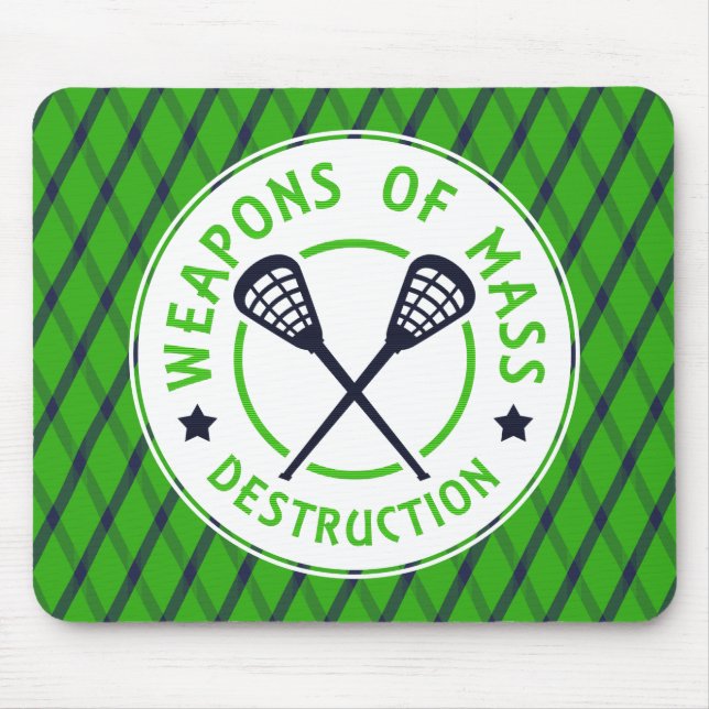 Weapons of Destruction Lacrosse Mousemat Mouse Pad (Front)