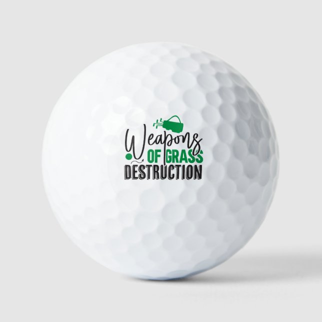 Weapons of Grass Destruction Golf Balls (Front)