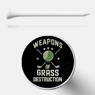 Weapons of Grass Destruction Golf Clubs Sarcastic Tees