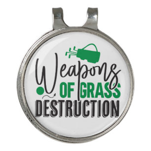 Weapons of Grass Destruction Golf Hat Clip