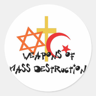 Weapons Of Mass Destruction Classic Round Sticker