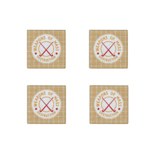 Weapons of Mass Destruction Field Hockey Stone Magnet