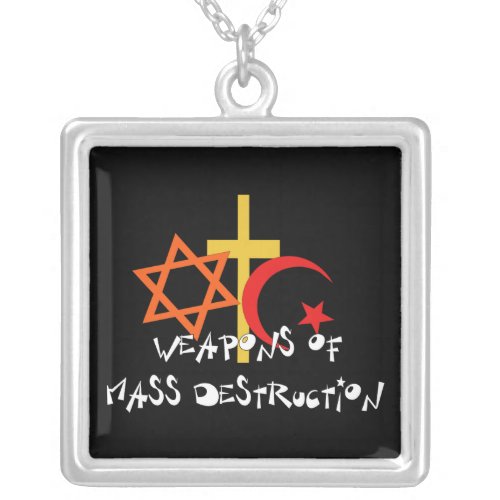 Weapons Of Mass Destruction Silver Plated Necklace