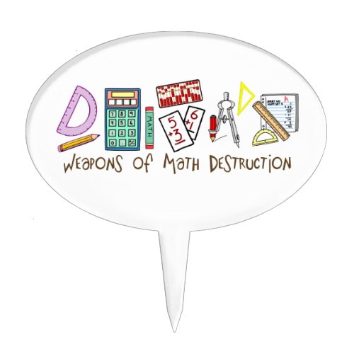 Weapons Of Math Destruction Cake Topper
