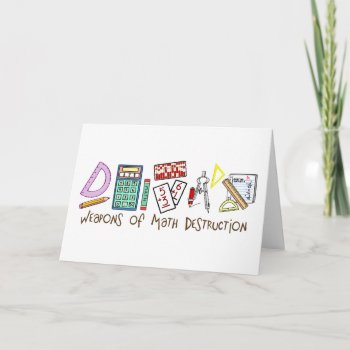 Weapons Of Math Destruction Card by LushLaundry at Zazzle