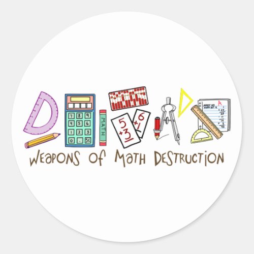 Weapons Of Math Destruction Classic Round Sticker