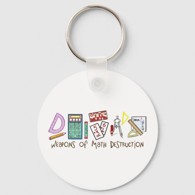 Weapons Of Math Destruction Keychain (Front)