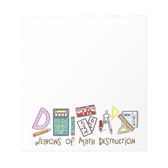 Weapons Of Math Destruction Notepad (Front)