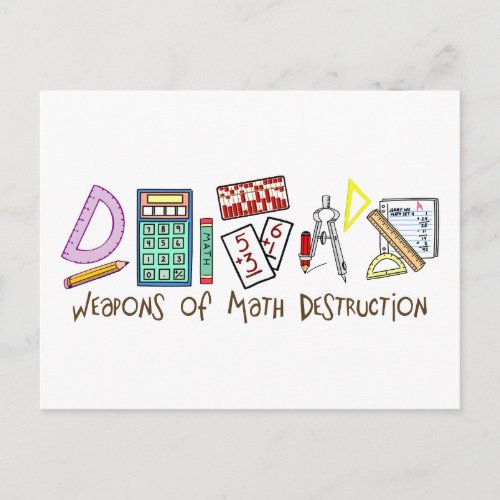 Weapons Of Math Destruction Postcard