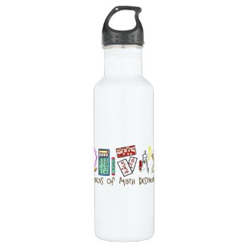 Weapons Of Math Destruction Stainless Steel Water Bottle by LushLaundry at Zazzle