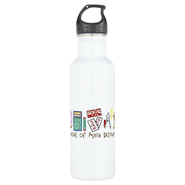 Weapons Of Math Destruction Stainless Steel Water Bottle (Front)