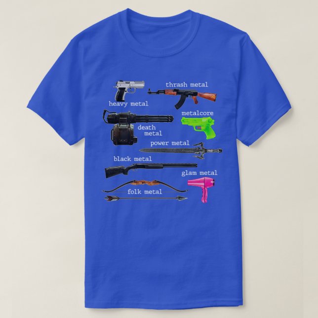 Weapons of Metal Music T-Shirt (Design Front)