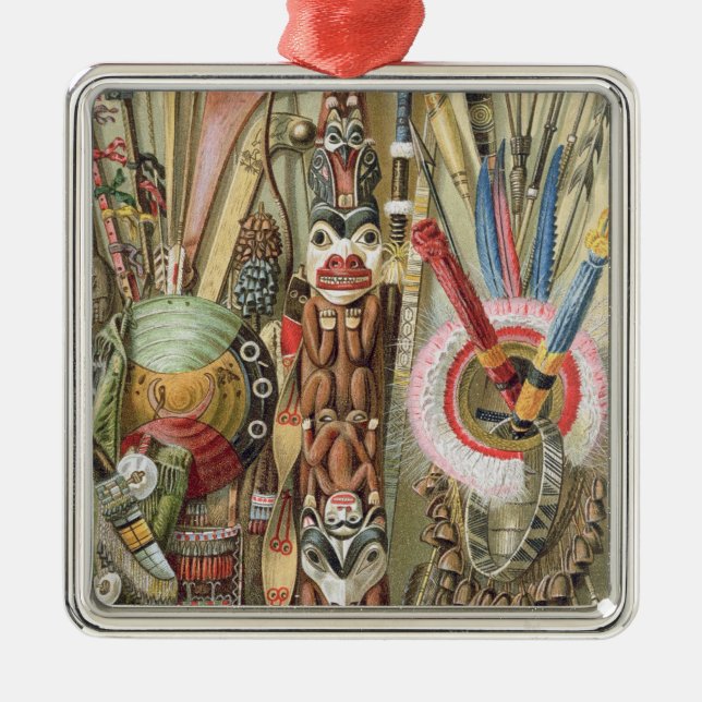 Weaponsutensils and ornaments of AmericanIndians (Front)