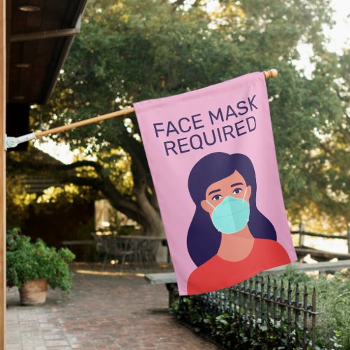 Wear A Face Mask  Protect You  Others House Flag