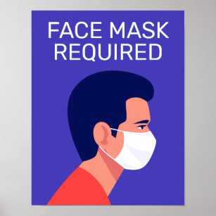 Wear A Face Mask   Protect You & Others Poster