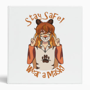 Wear a Mask! 3 Ring Binder
