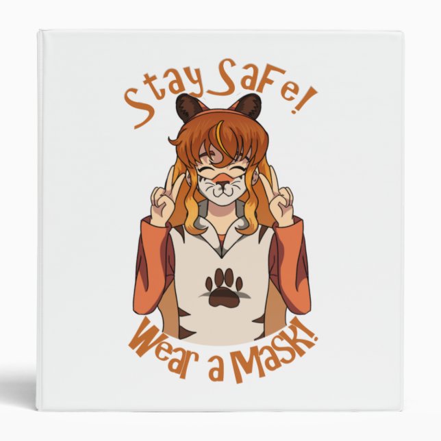Wear a Mask! 3 Ring Binder (Front)