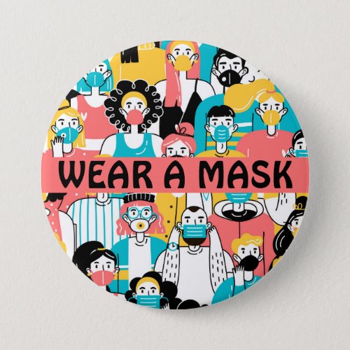 Wear A Mask Button