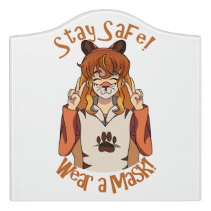 Wear a Mask! Door Sign