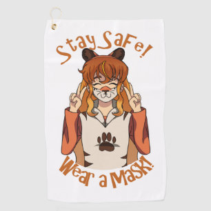 Wear a Mask! Golf Towel