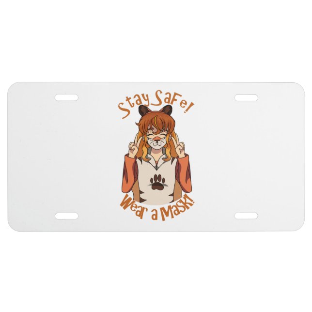 Wear a Mask! License Plate (Front)