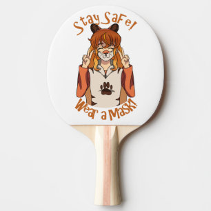 Wear a Mask! Ping Pong Paddle