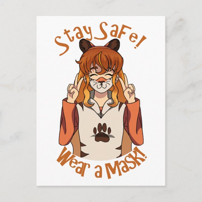 Wear a Mask! Postcard (Front)