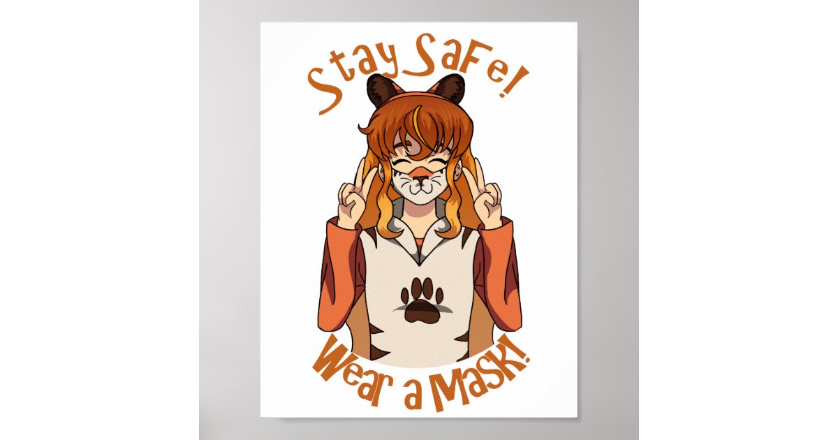 Wear A Maskposter Poster Zazzle 