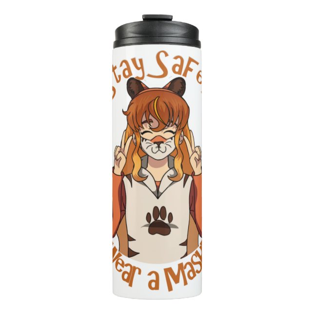 Wear a Mask! Thermal Tumbler (Front)