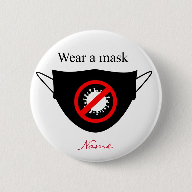 Wear a Mask Thunder_Cove Button (Front)