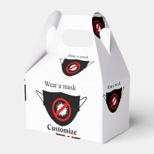 Wear a Mask Thunder_Cove Favor Boxes