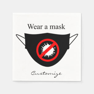 Wear a Mask Thunder_Cove Napkins