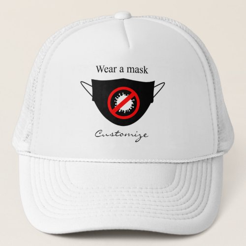 Wear a Mask Thunder_Cove Trucker Hat