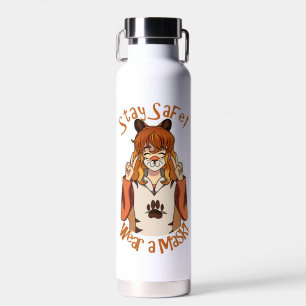 Wear a Mask! Water Bottle